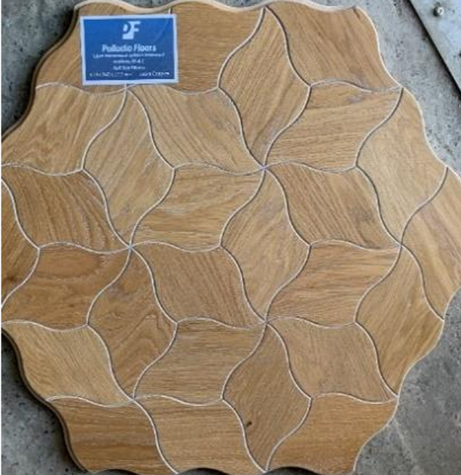 Модульный паркет Palladio Floors художественный, Дуб селект, модель М-4.1, 610х540х15,5 мм, цвет San Marco, лак